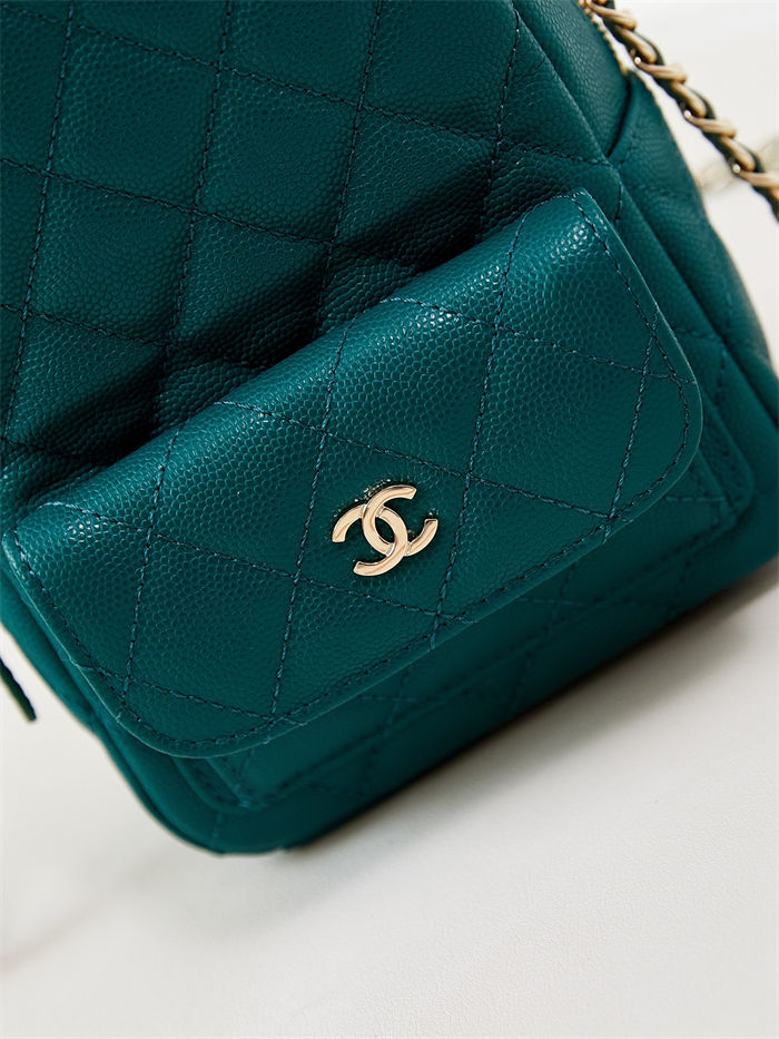 Chanel Mini Backpack Grained Calfskin LB14967 (2)