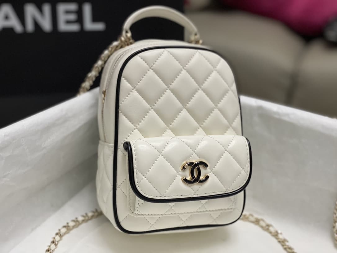 Chanel Mini Backpack Lambskin LB16485 (2)
