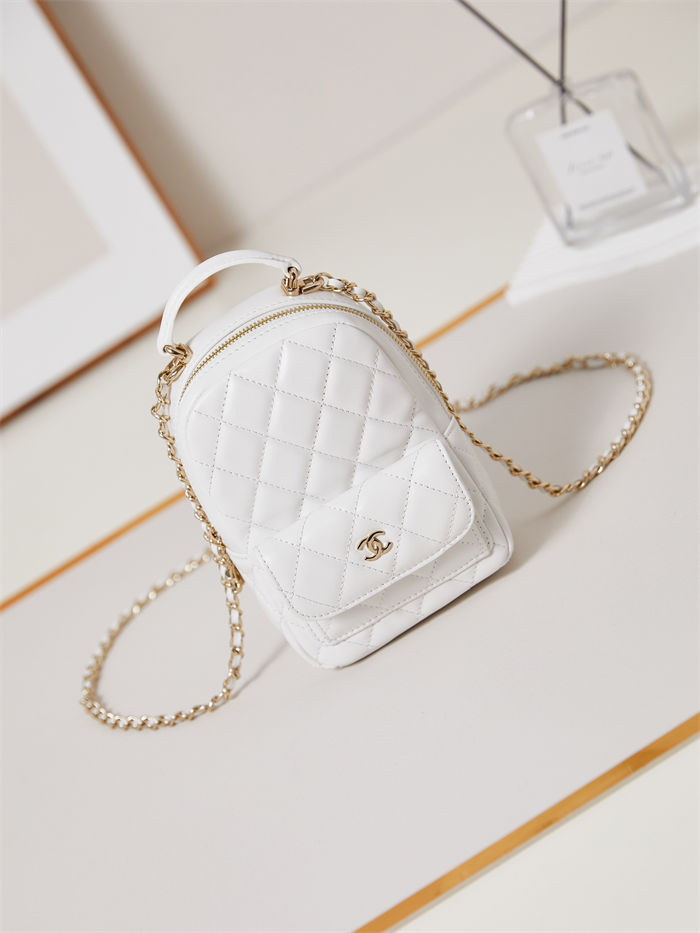 Chanel Mini Backpack Lambskin LB754 (1)