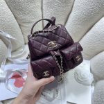 Chanel SMALL BACKPACK Grained Shiny Calfskin LB14904 (2)