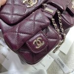 Chanel SMALL BACKPACK Grained Shiny Calfskin LB14904 (4)