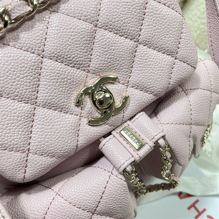 Chanel SMALL BACKPACK Grained Shiny Calfskin LB14905 (3)