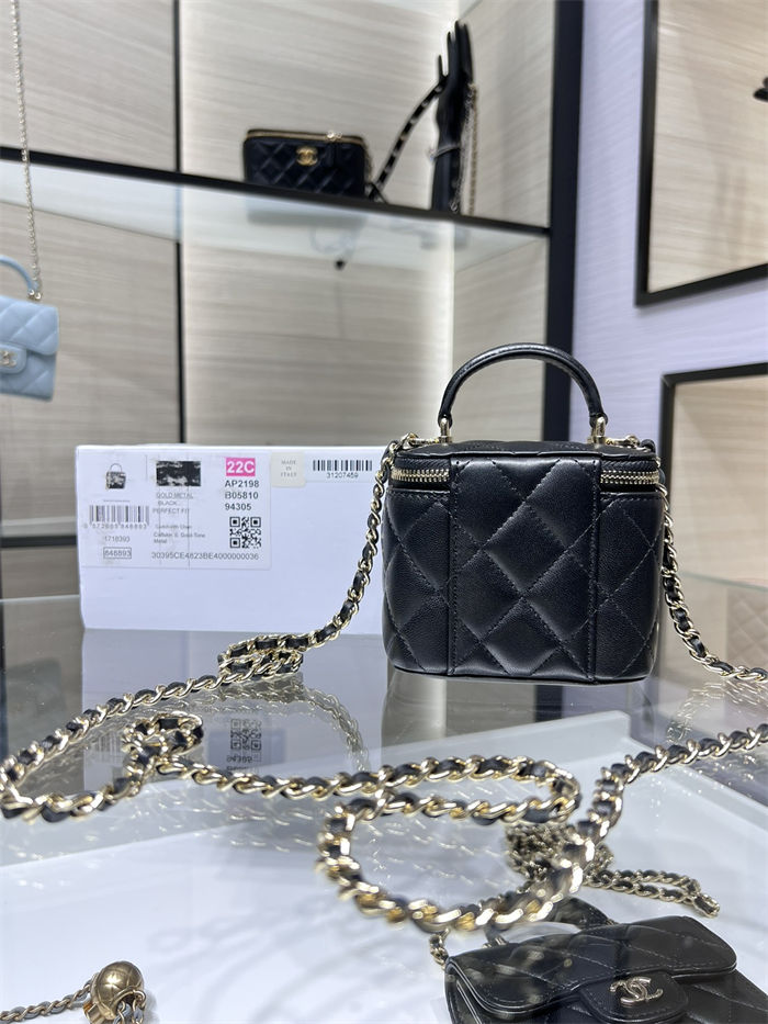 Chanel Small VANITY Lambskin14601 (2)