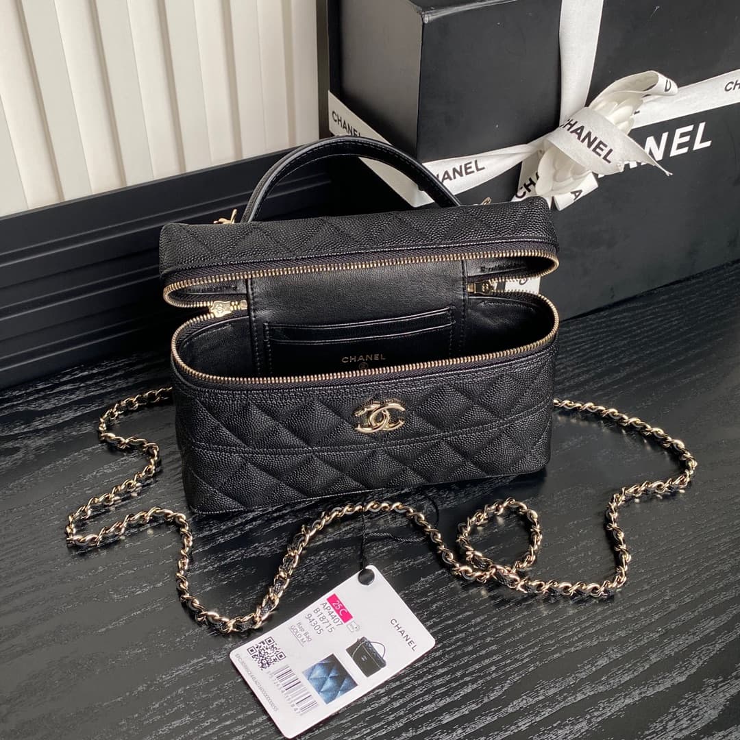 Chanel VANITY Grained Calfskin LB15789 (6)