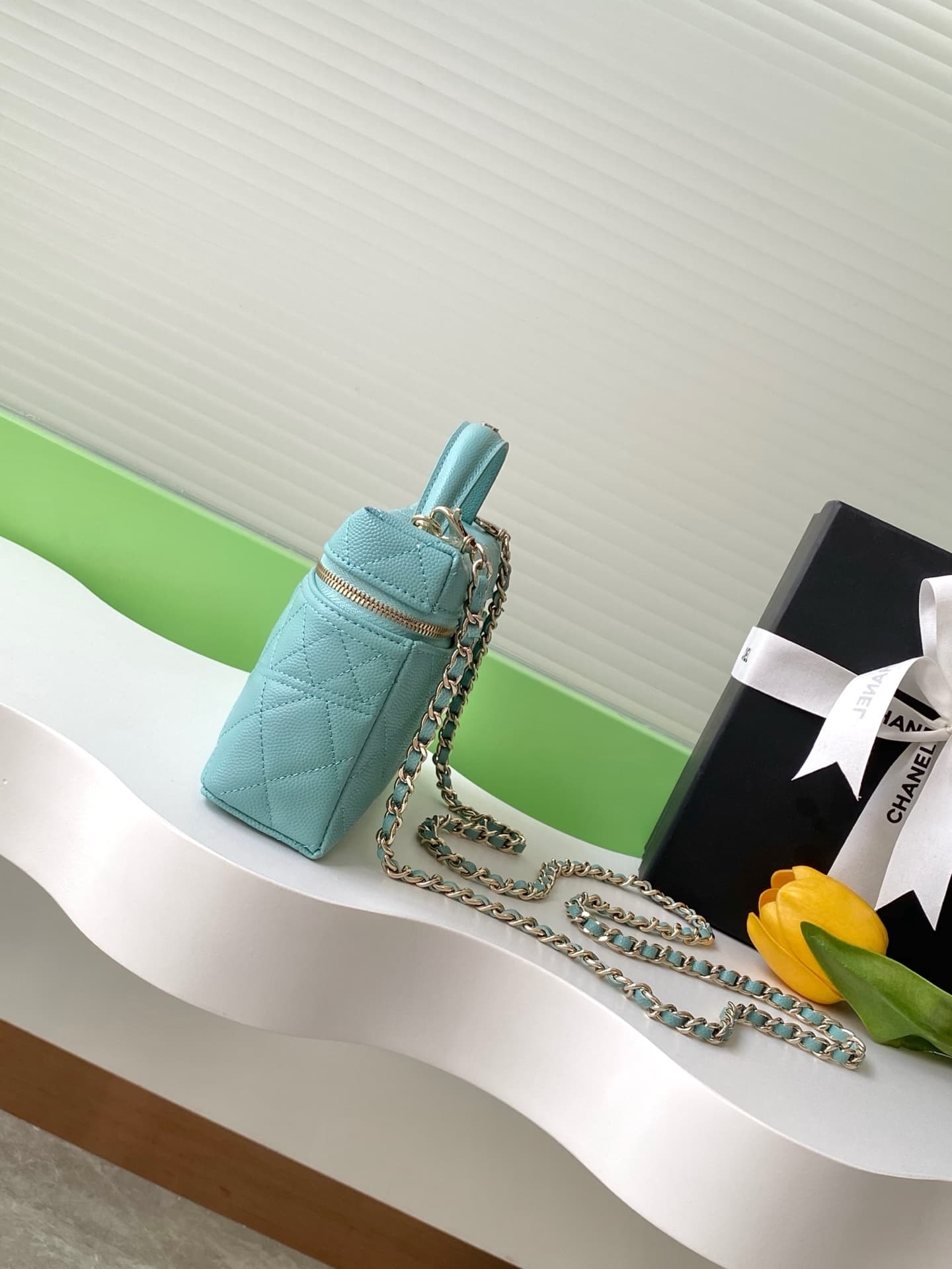 Chanel VANITY Grained Calfskin LB16259 (2)