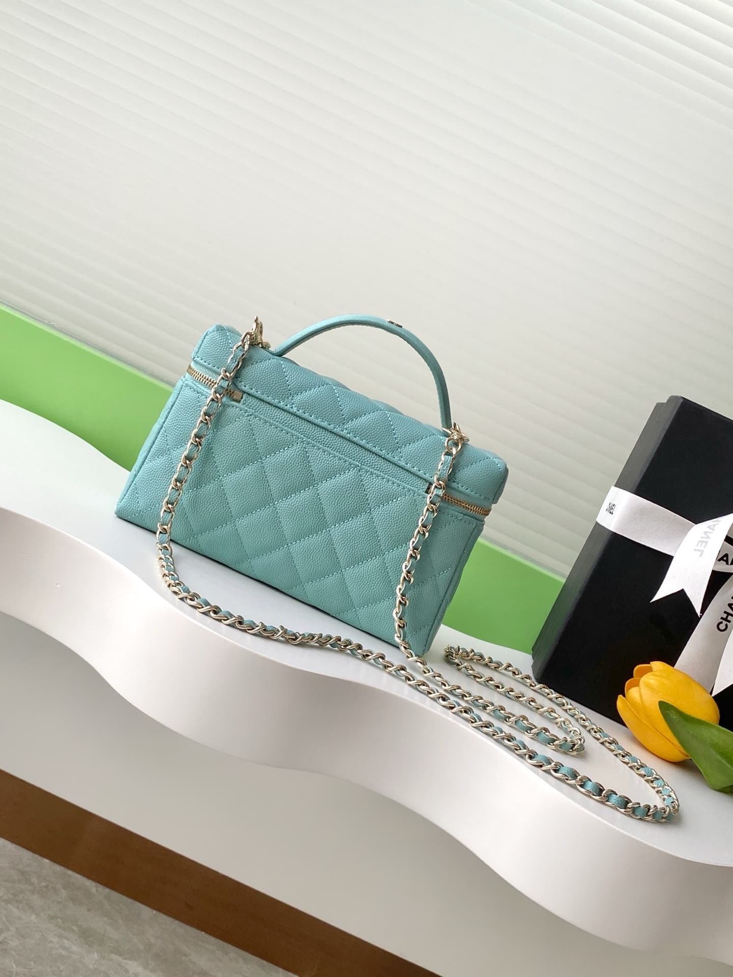 Chanel VANITY Grained Calfskin LB16259 (3)