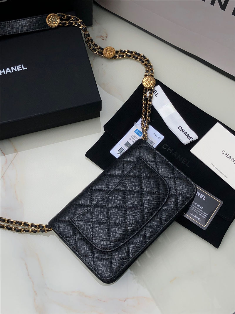 Chanel WOC Grained Calfskin LB12366 (4)