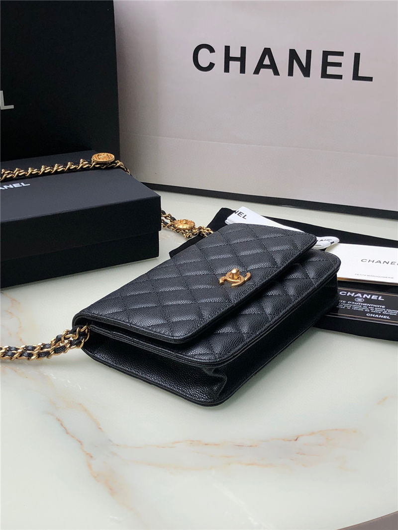 Chanel WOC Grained Calfskin LB12366 (5)