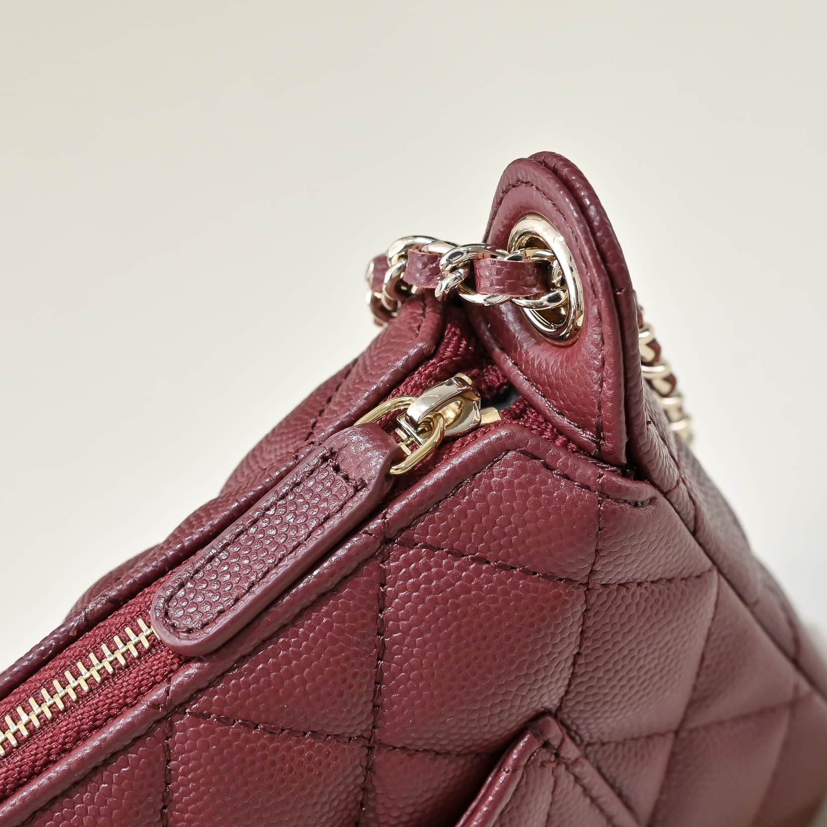 Chanel WOC Grained Shiny Calfskin LB22652 (6)