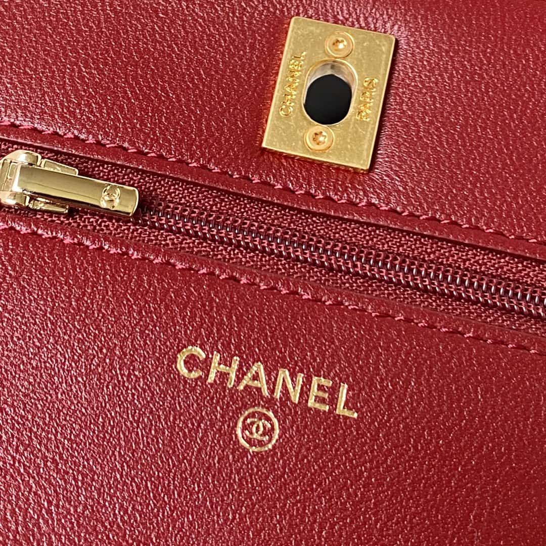 Chanel WOC Lambskin LB16412 (6)