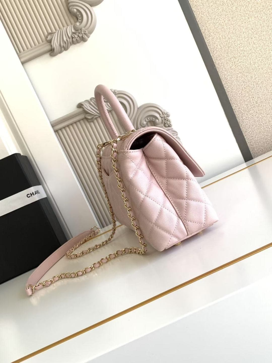 Coco FLAP BAG Grained Calfskin LB16682 (4)