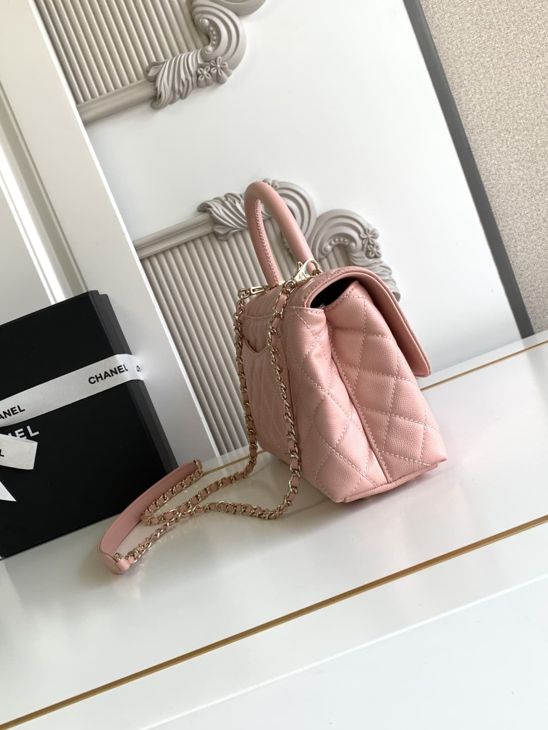 Coco FLAP BAG Grained Calfskin LB16683 (4)