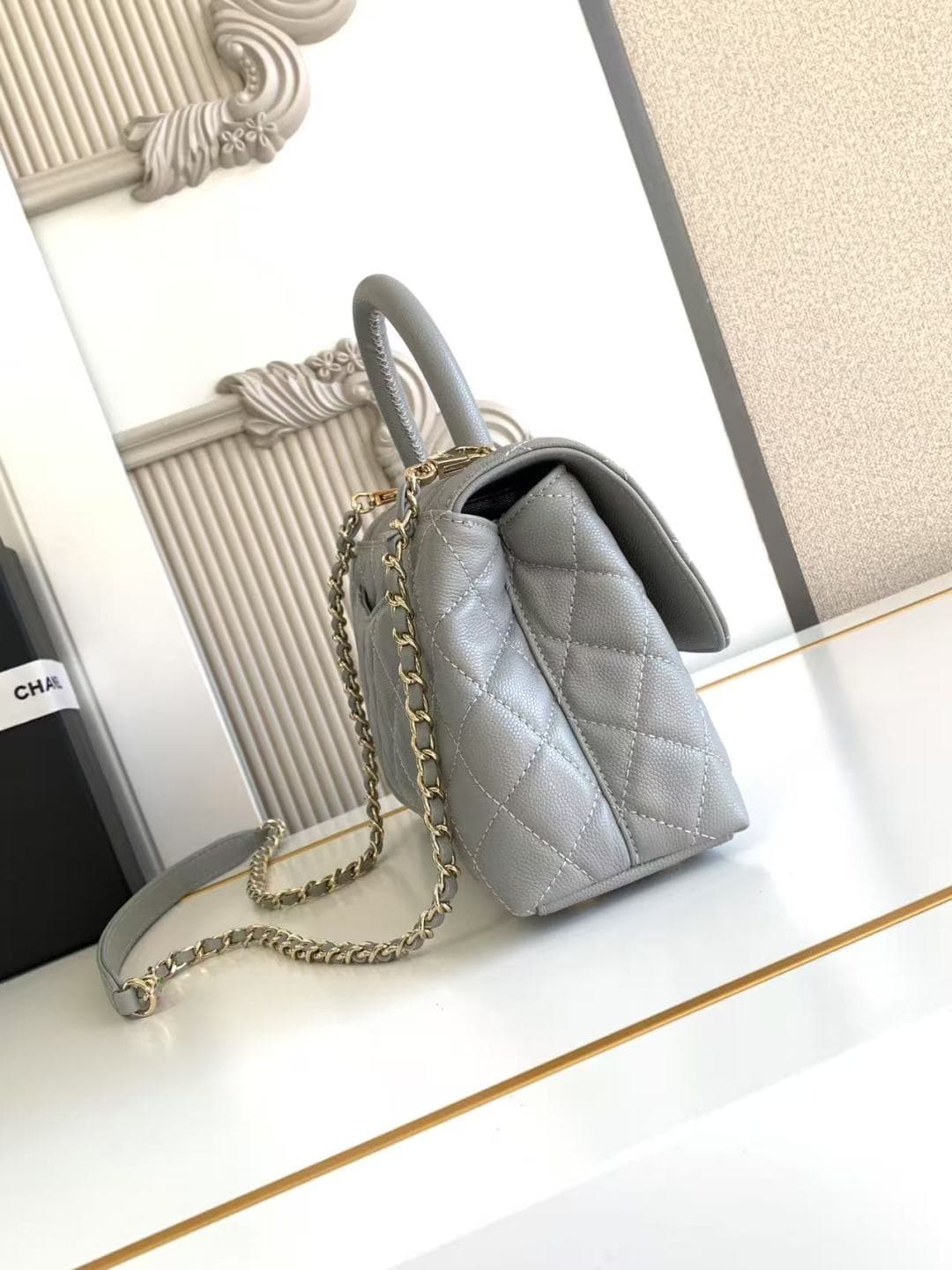 Coco FLAP BAG Grained Calfskin LB16684 (4)