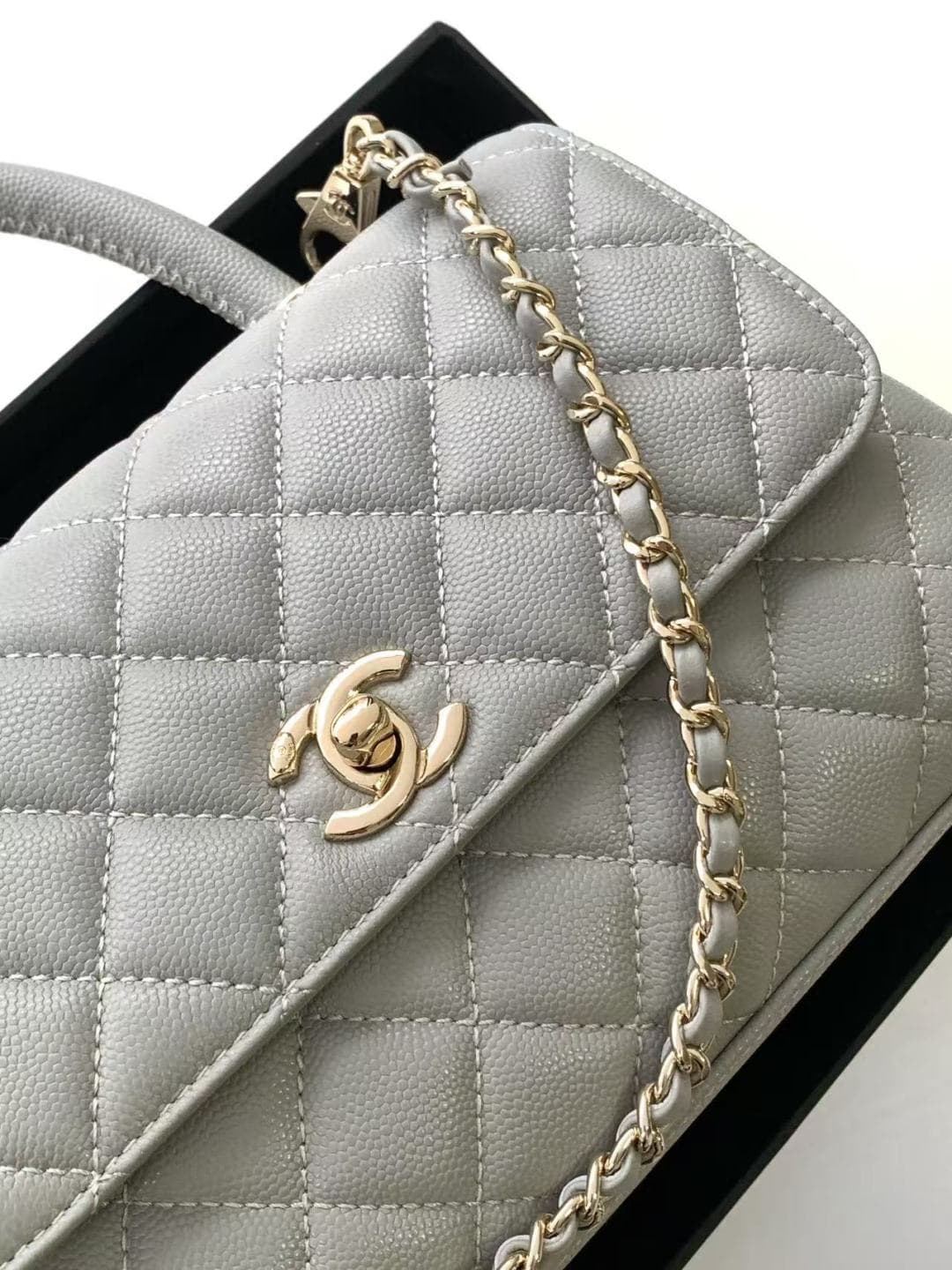 Coco FLAP BAG Grained Calfskin LB16684 (6)