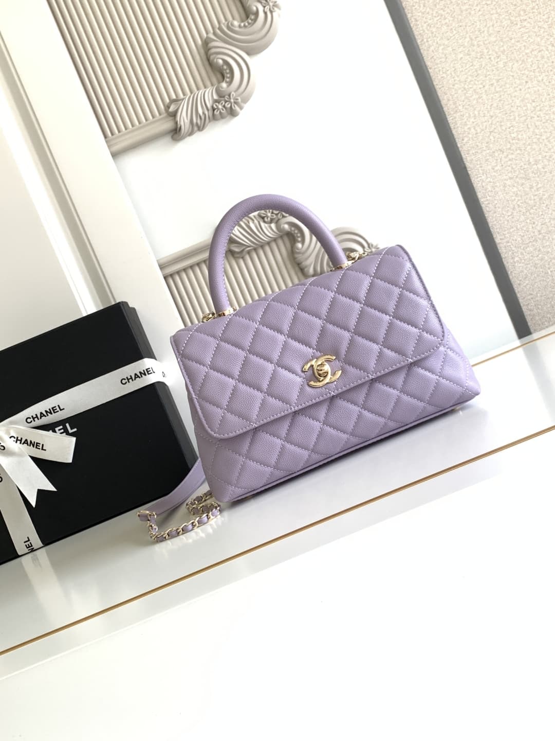 Coco FLAP BAG Grained Calfskin LB16686 (2)