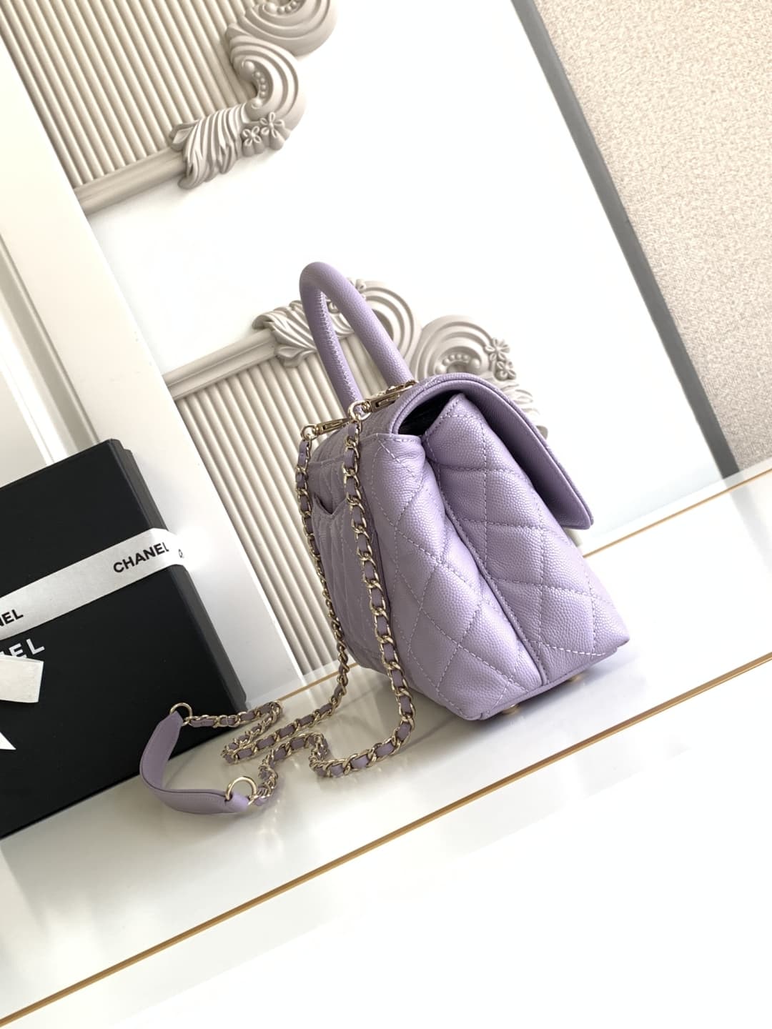 Coco FLAP BAG Grained Calfskin LB16686 (4)
