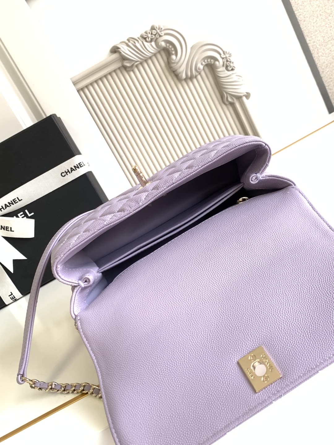 Coco FLAP BAG Grained Calfskin LB16686 (6)