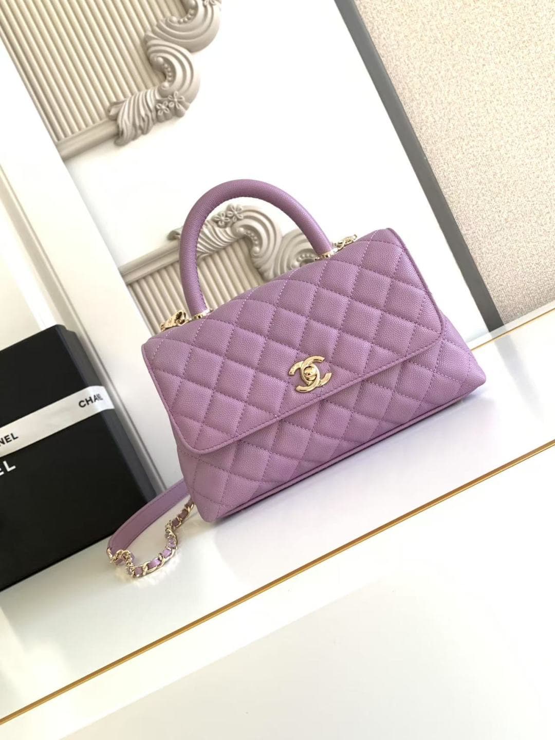 Coco FLAP BAG Grained Calfskin LB16687 (2)