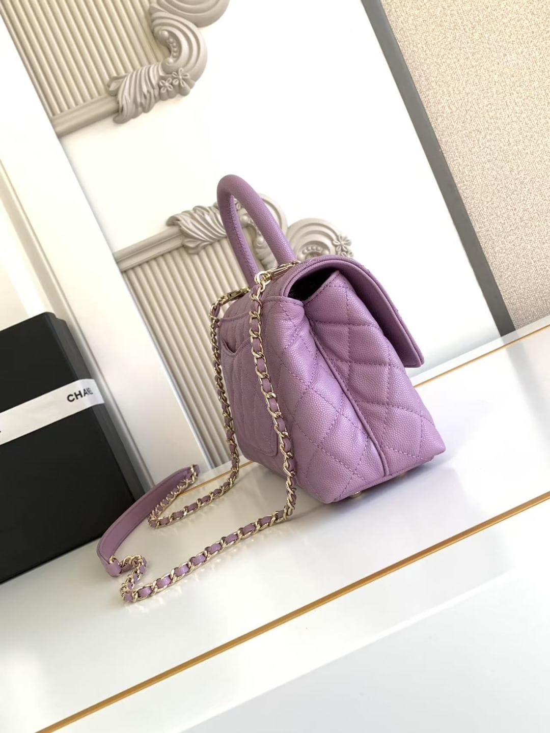 Coco FLAP BAG Grained Calfskin LB16687 (4)