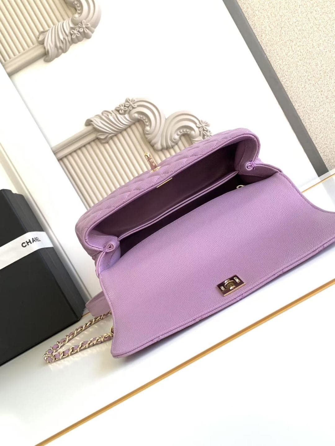 Coco FLAP BAG Grained Calfskin LB16687 (5)