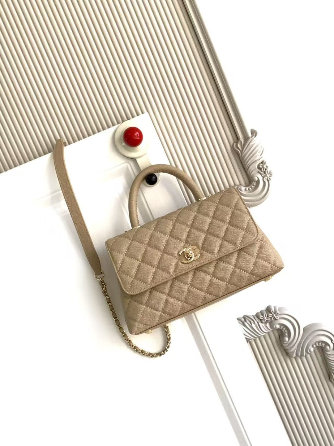 Coco FLAP BAG Grained Calfskin LB16689 (1)