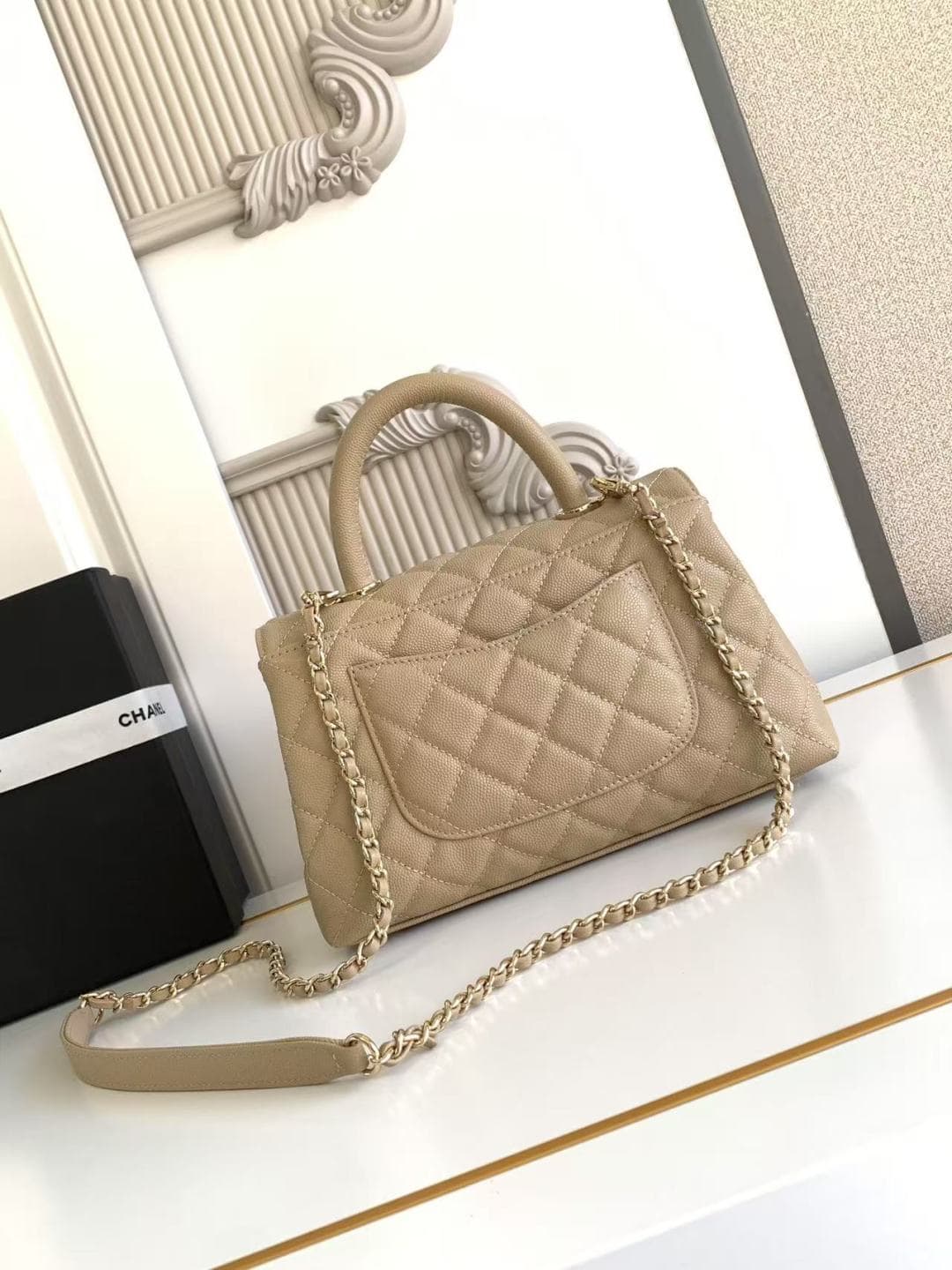 Coco FLAP BAG Grained Calfskin LB16689 (3)