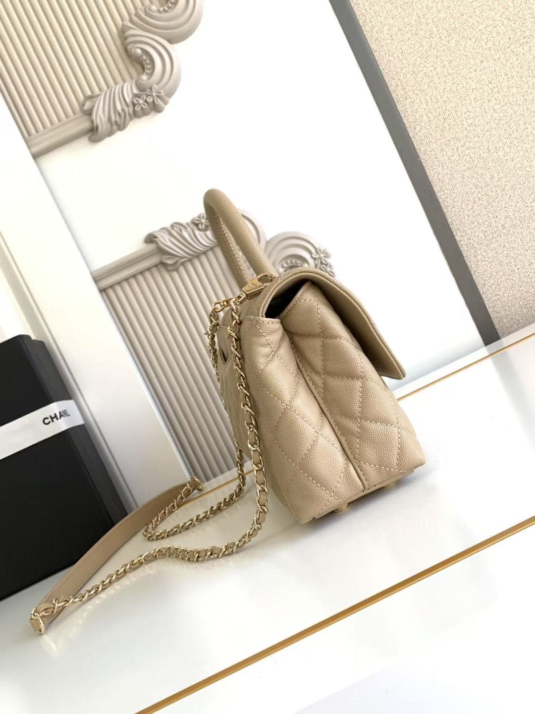 Coco FLAP BAG Grained Calfskin LB16689 (4)