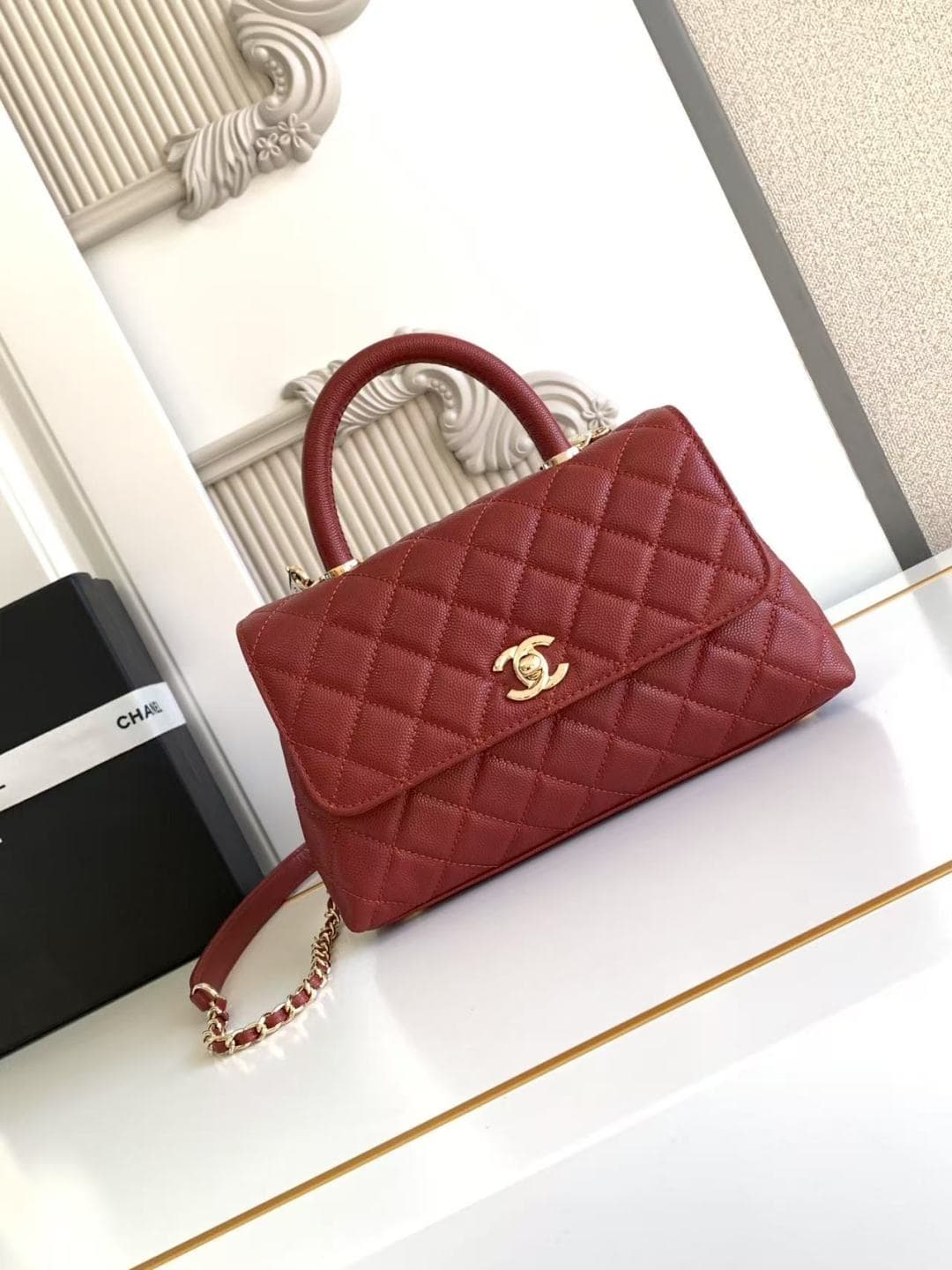 Coco FLAP BAG Grained Calfskin LB16690 (2)