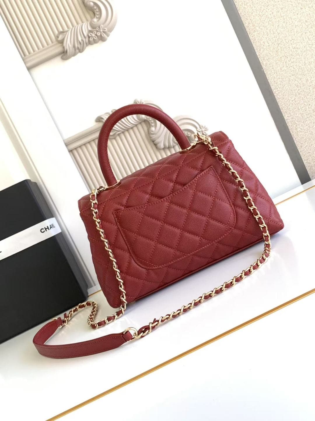Coco FLAP BAG Grained Calfskin LB16690 (3)