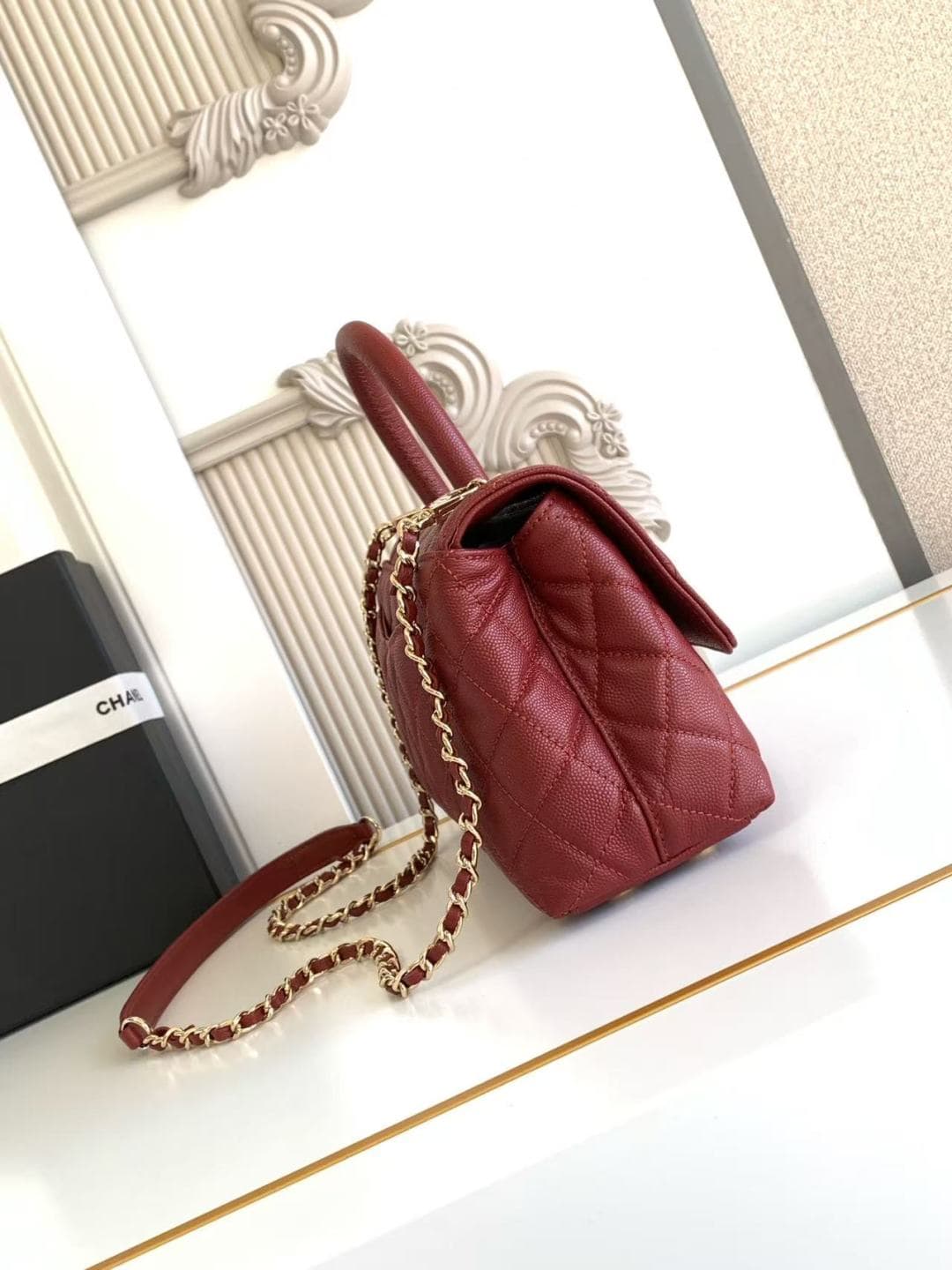 Coco FLAP BAG Grained Calfskin LB16690 (4)