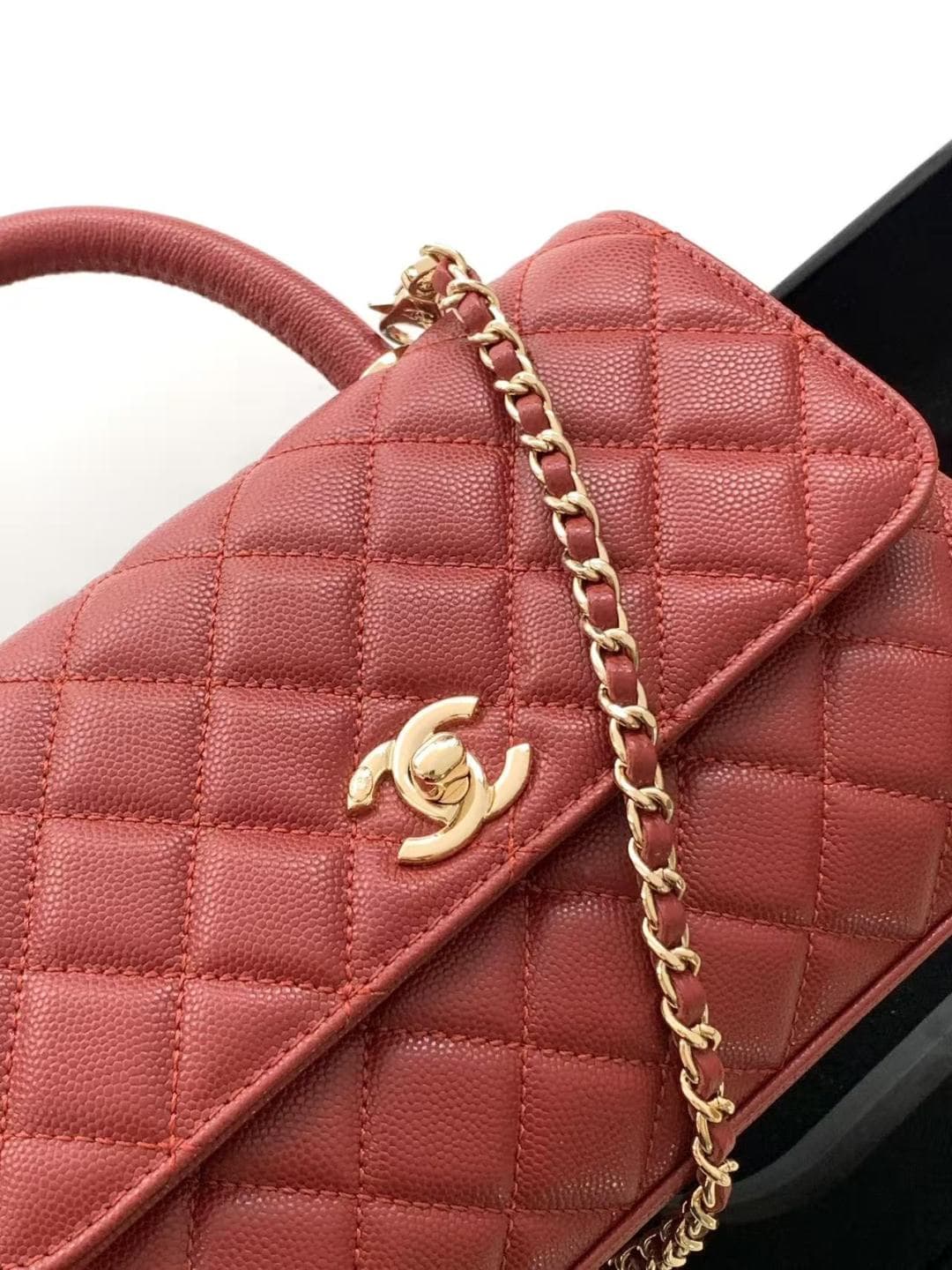 Coco FLAP BAG Grained Calfskin LB16690 (6)