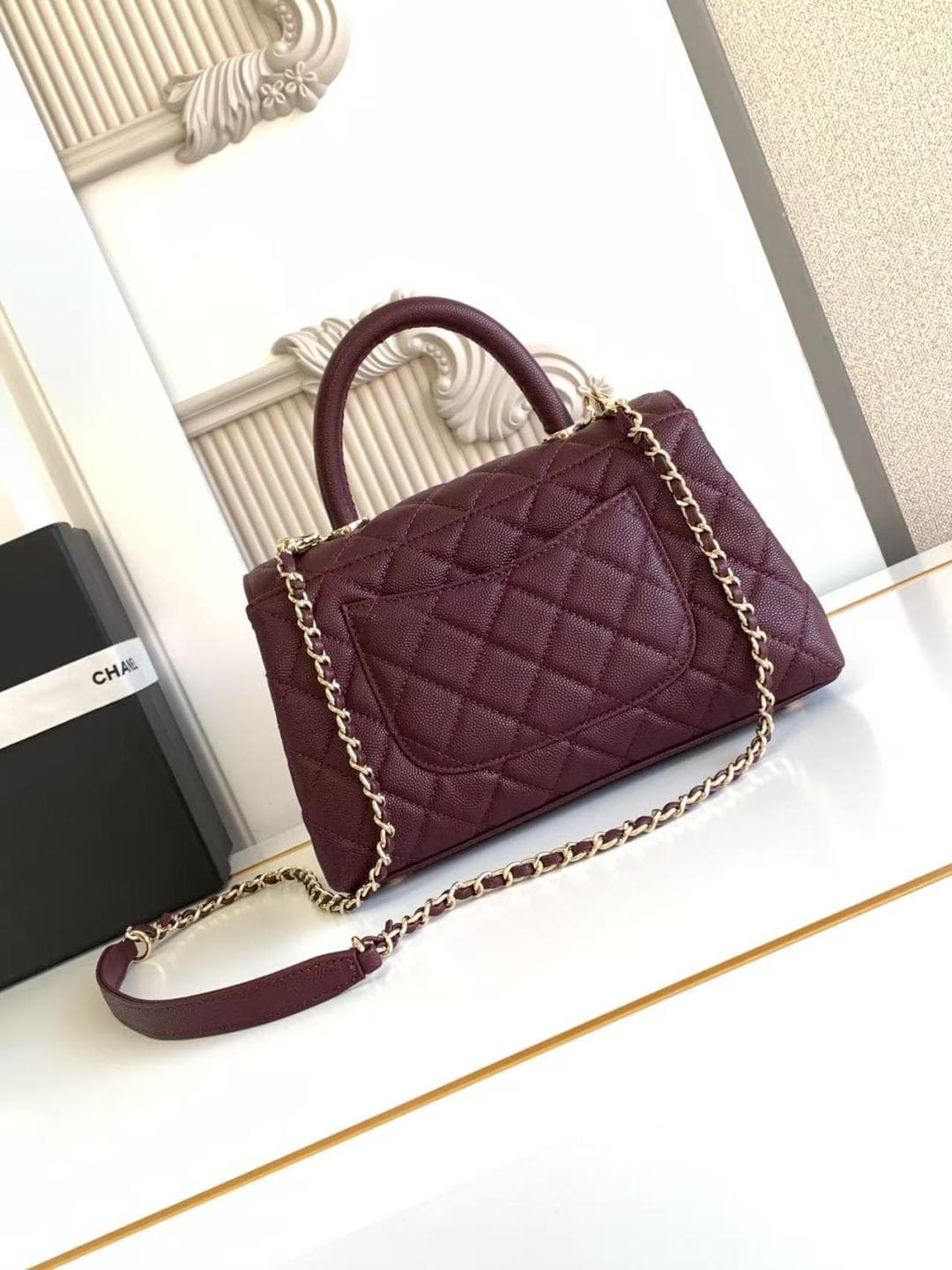 Coco FLAP BAG Grained Calfskin LB16691 (3)