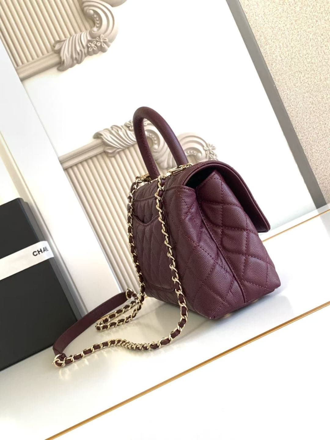 Coco FLAP BAG Grained Calfskin LB16691 (4)