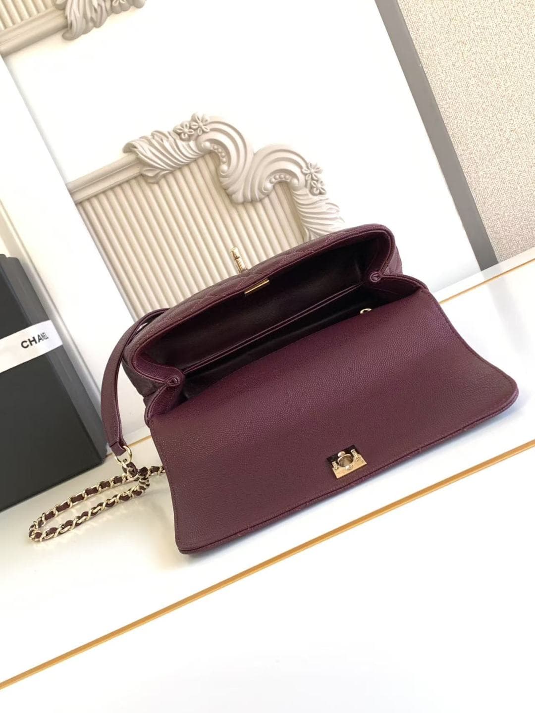 Coco FLAP BAG Grained Calfskin LB16691 (5)