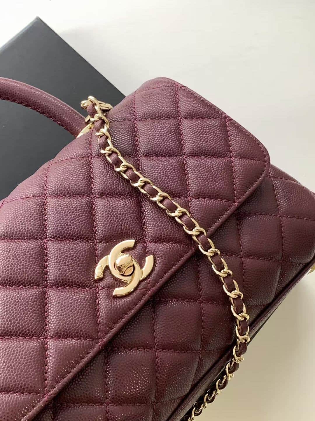 Coco FLAP BAG Grained Calfskin LB16691 (6)