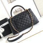 Coco LARGE FLAP BAG Grained Calfskin LB1264 (6)