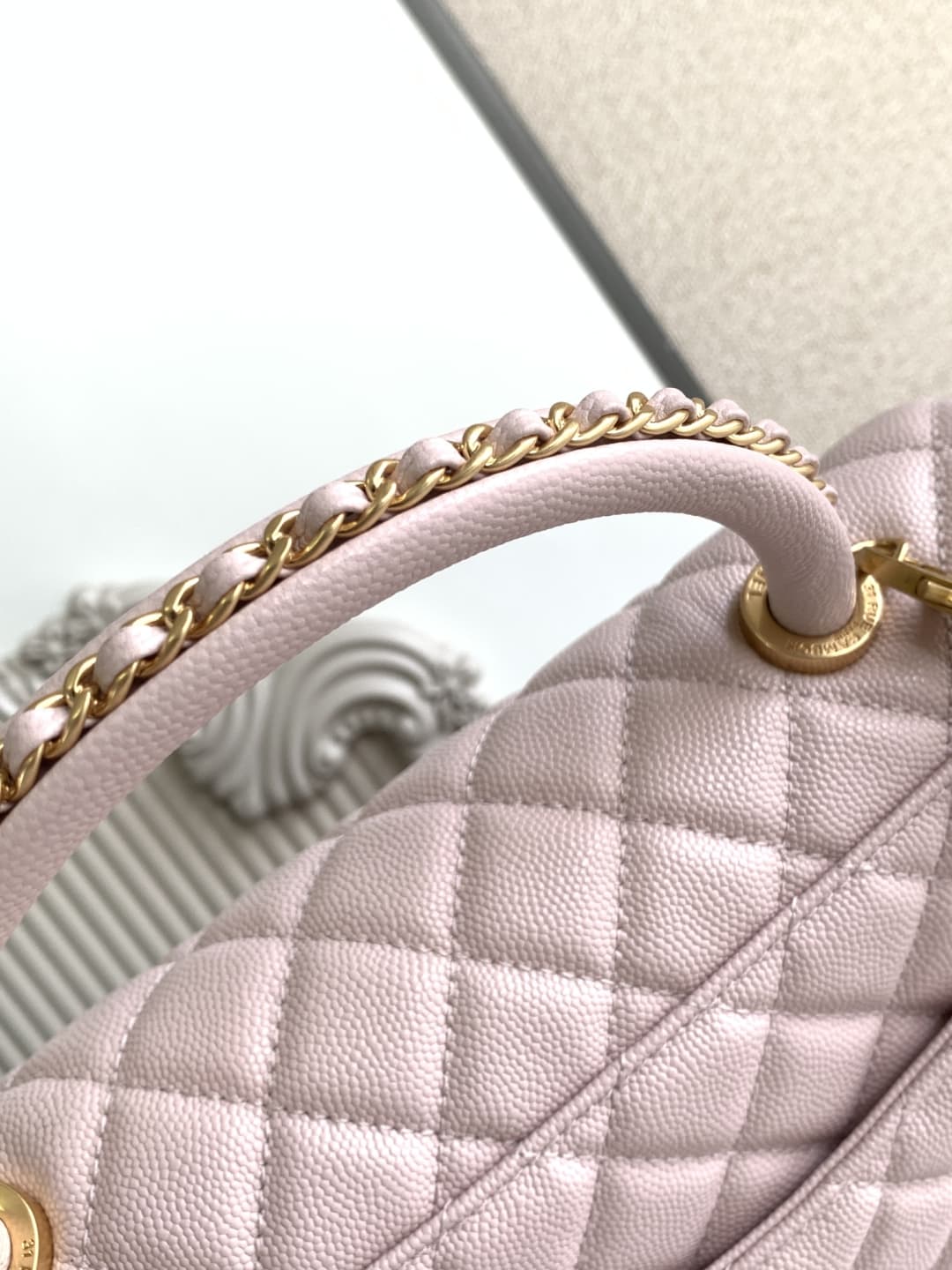 Coco LARGE FLAP BAG Grained Calfskin LB1267 (3)