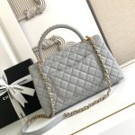Coco LARGE FLAP BAG Grained Calfskin LB1269 (5)