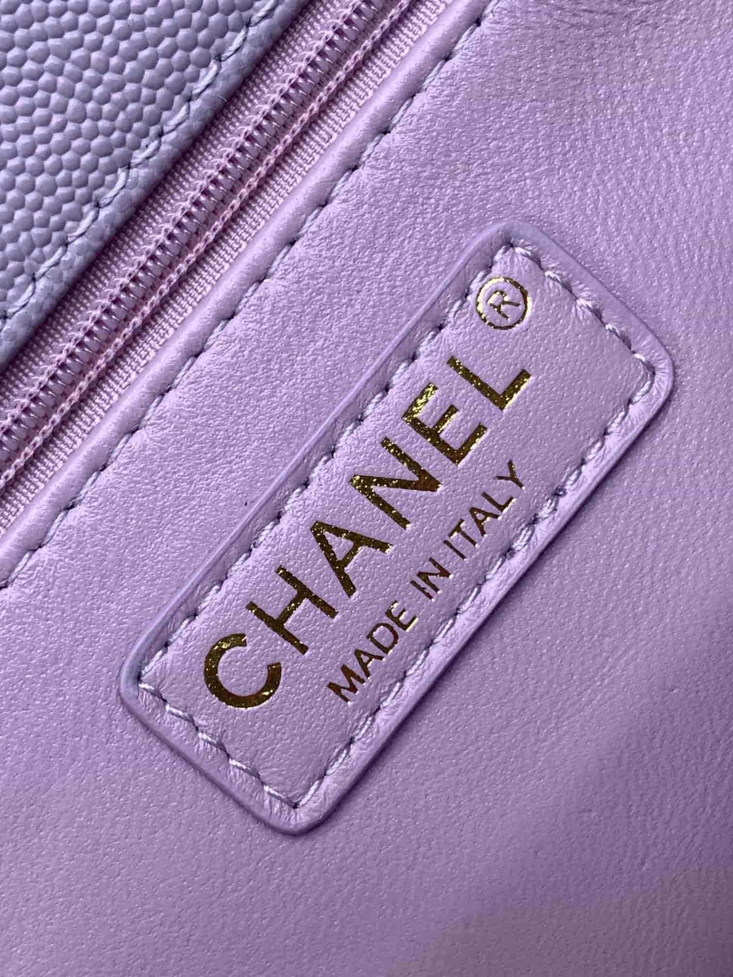 Coco LARGE FLAP BAG Grained Calfskin LB1270 (6)