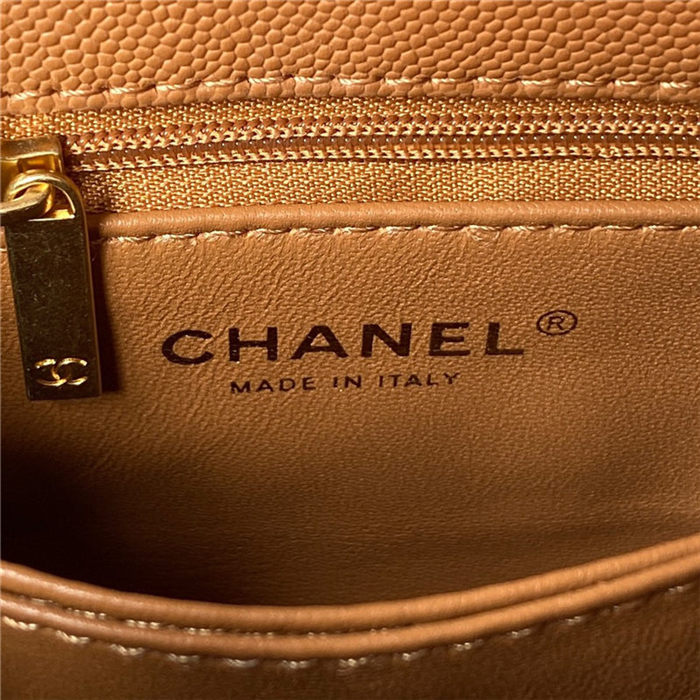 Coco MINI FLAP BAG Grained Calfskin LB12657 (6)