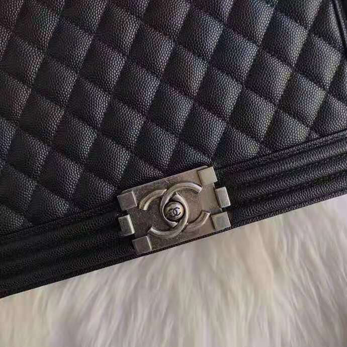 LARGE BOY Chanel Grained Calfskin LB4028 (5)