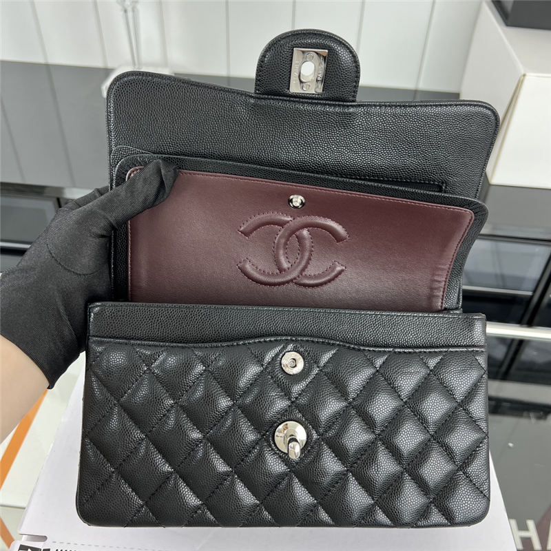 Chanel CLASSIC HANDBAG Grained Calfskin LB3458 (3)