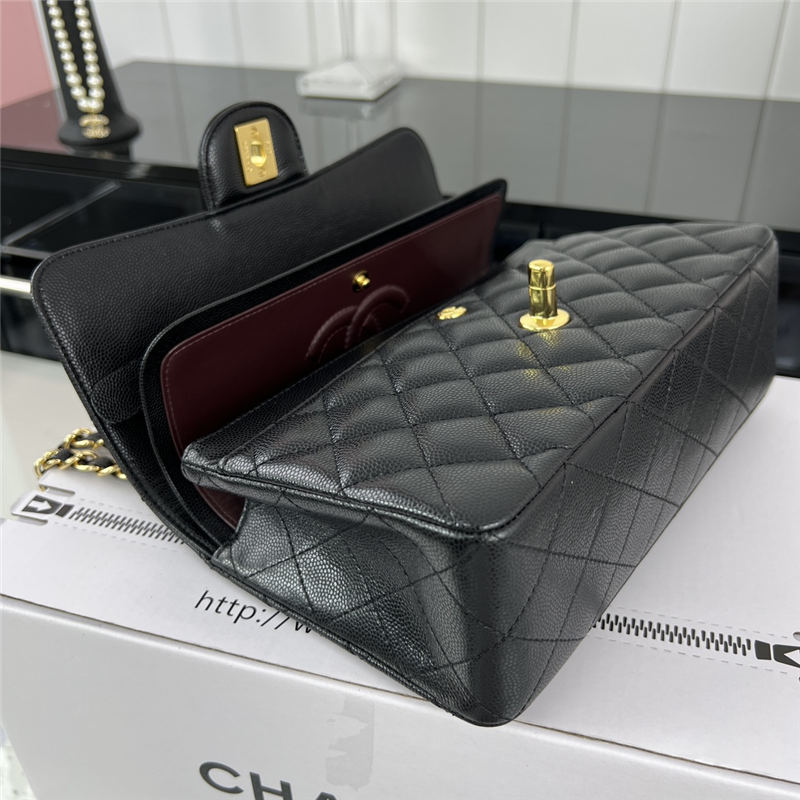 Chanel CLASSIC HANDBAG Grained Calfskin LB3459 (4)