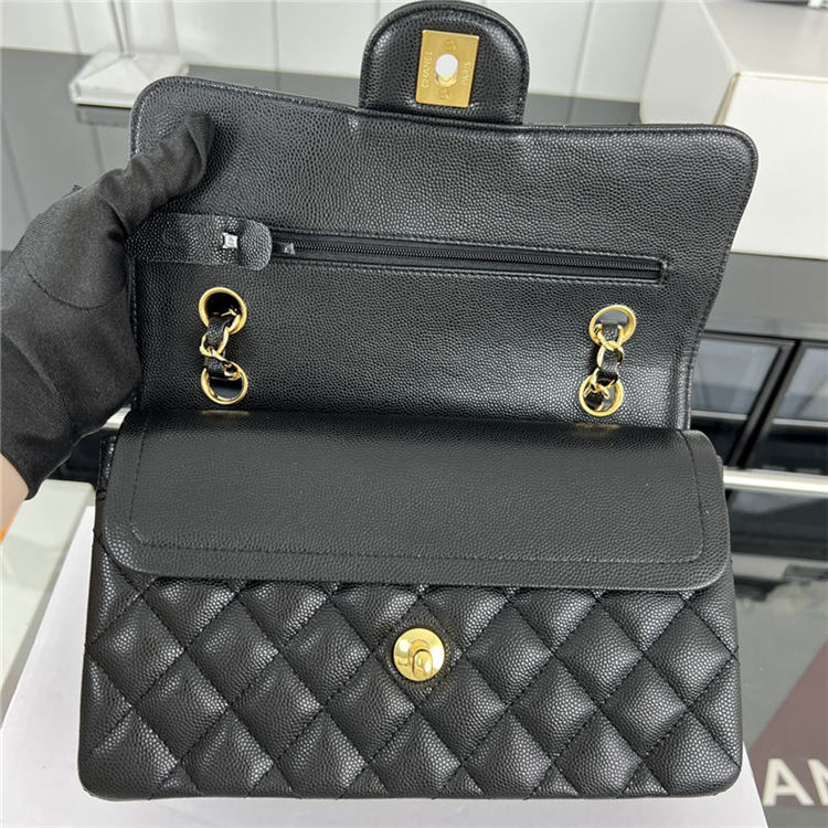 Chanel CLASSIC HANDBAG Grained Calfskin LB3459 (6)