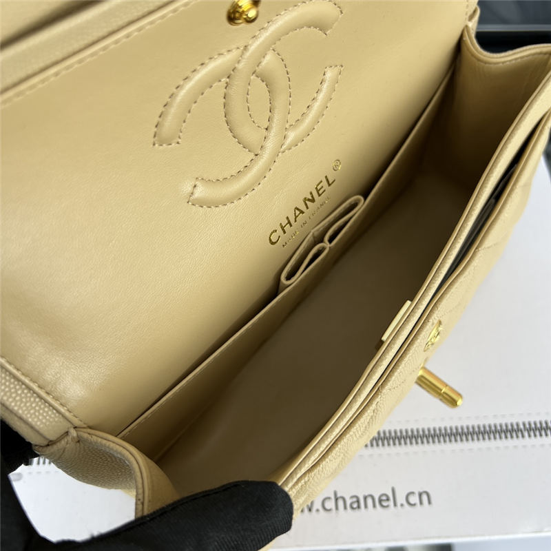 Chanel CLASSIC HANDBAG Grained Calfskin LB5668 (5)