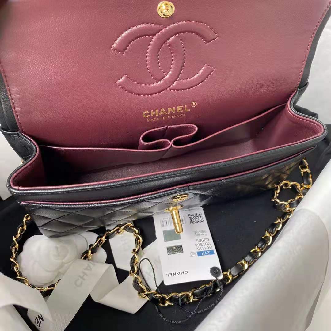 Chanel CLASSIC HANDBAG Lambskin LB1659 (6)