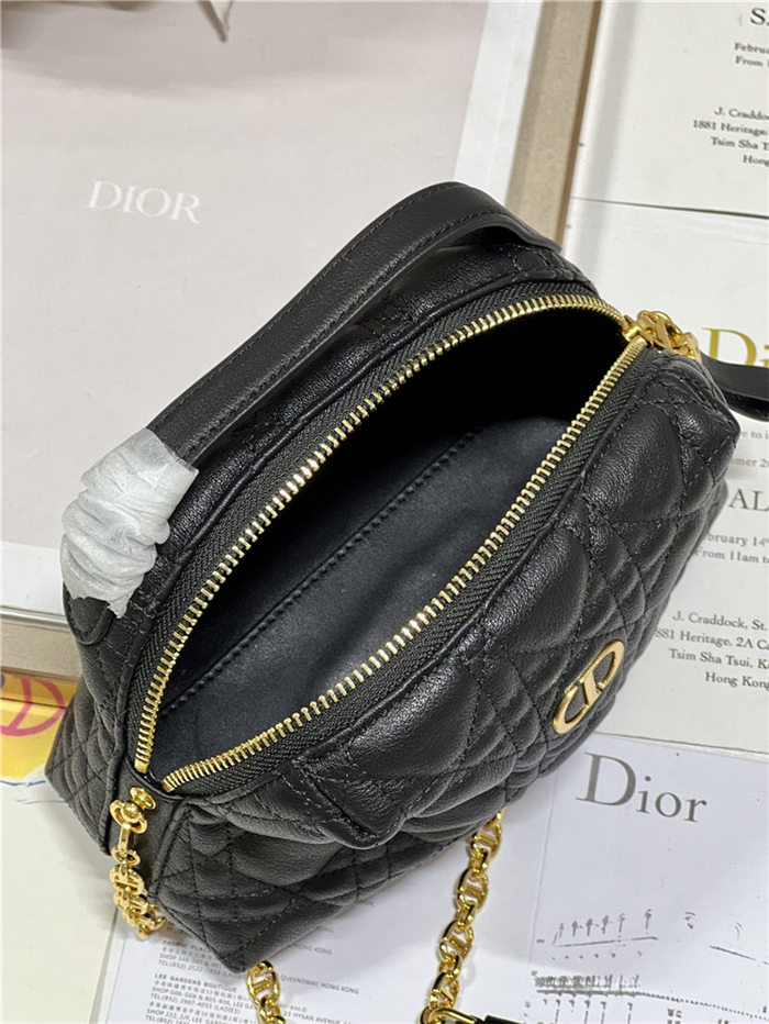 DIOR CARO MINI BAG Cannage Calfskin LB12763 (4)