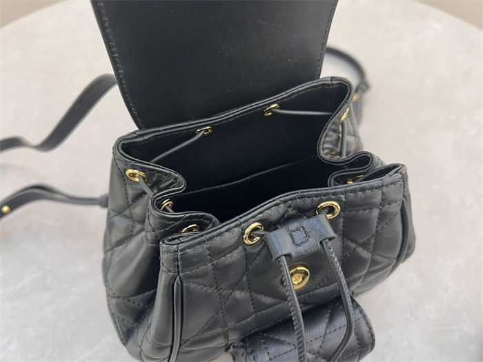 Dior CARO BACKPACK Macrocannage Lambskin LB6508 (4)