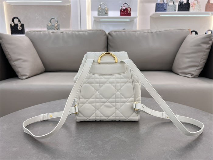 Dior CARO BACKPACK Macrocannage Lambskin LB6509 (4)