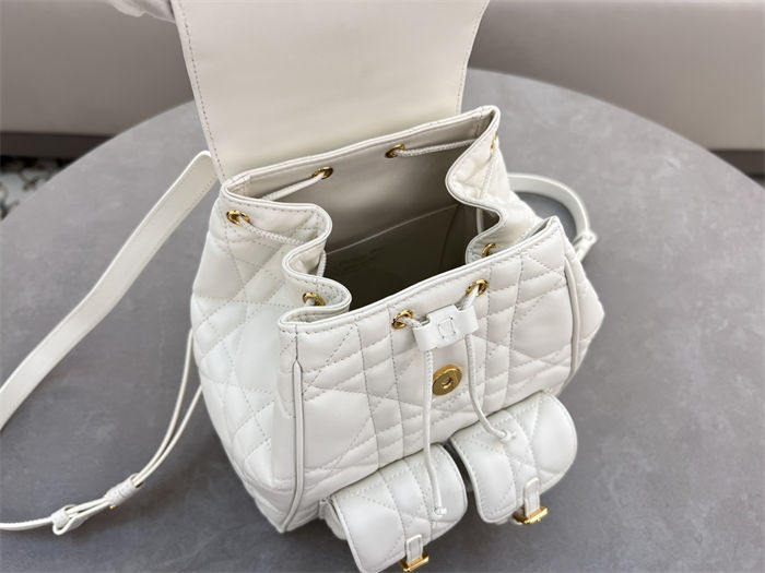 Dior CARO BACKPACK Macrocannage Lambskin LB6509 (5)